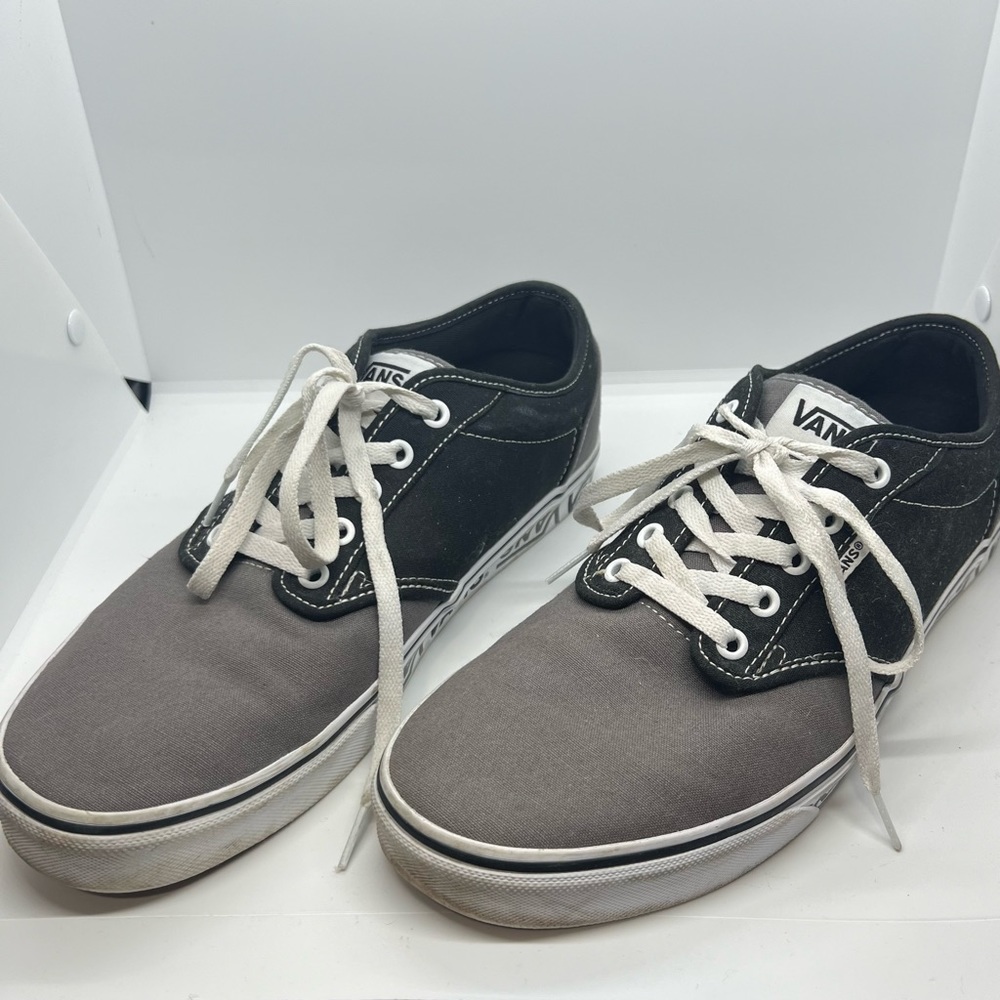 Vans Men's Low-top Sneaker Skateboarding Shoes black and gray size 12